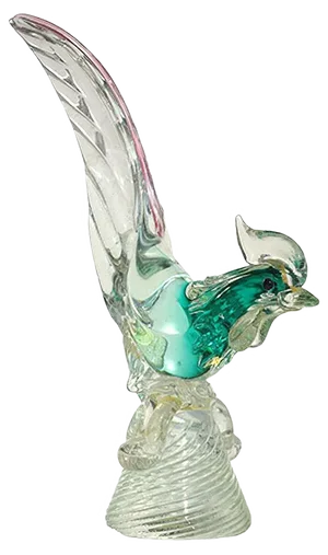 Murano Glass Pheasant by Archimede Seguso, 1950s