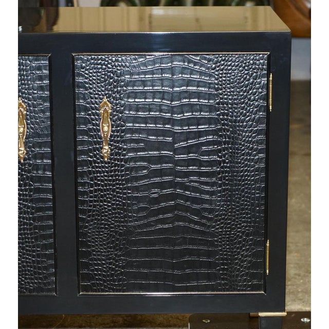 Brook Street Chest of Drawers Sideboard in Alligator Leather from Ralph Lauren For Sale - Image 5 of 18