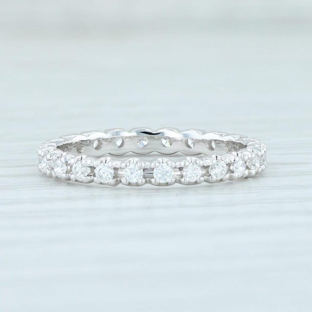 Gem: Natural Diamonds - 0.46 Total Carats, Round Brilliant Cut, F - H Color, VS2 - SI1 Clarity Metal: 14k White Gold...