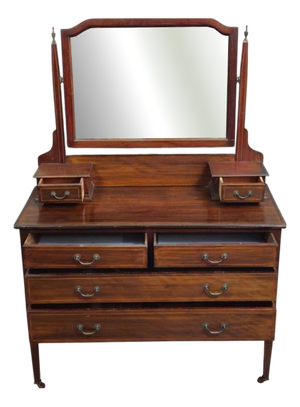 English Cheval Mirror in Mahogany