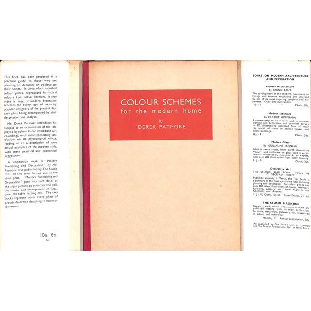 Traditional "Colour Schemes for the Modern Home" 1933 Patmore, Derek For Sale - Image 3 of 13