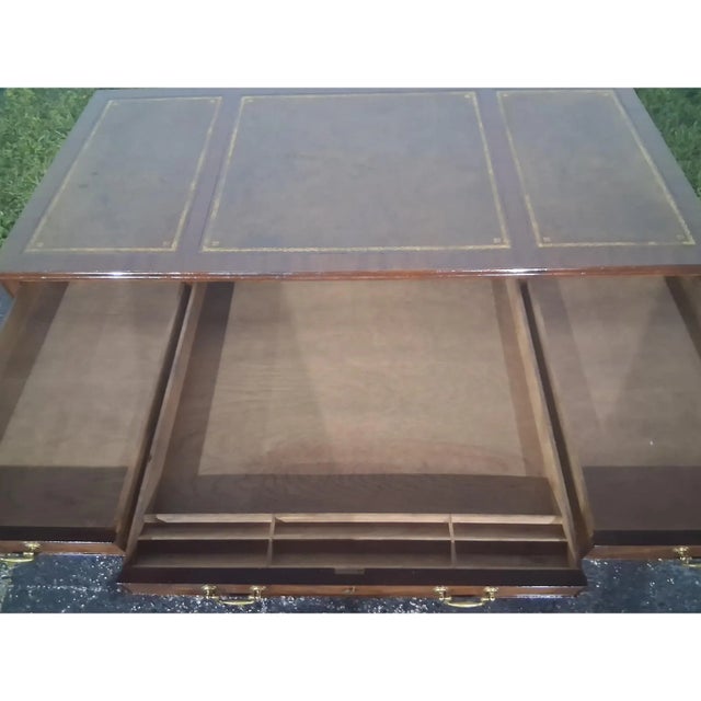 1940's Traditional Style Executive Writing Desk by Baker Furniture Company "Collectors Edition" For Sale - Image 12 of 17