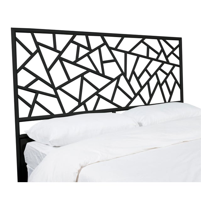 This headboard features classic Rattan design in a geometric pattern. Constructed of solid rattan and hand bound with...