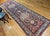 Vintage Persian Bidjar Wide Runner, Hand-Knotted Wool, Geometric Medallion Pattern, Navy & Ivory, 4x14 For Sale - Image 14 of 18