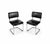 Vintage Metal Side Chairs, 1980s, Set of 2, in Good conditions. Designed 1980 to 1989