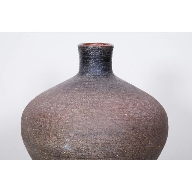 1940s Art Deco Vase in Ceramic, 1940s For Sale - Image 5 of 9