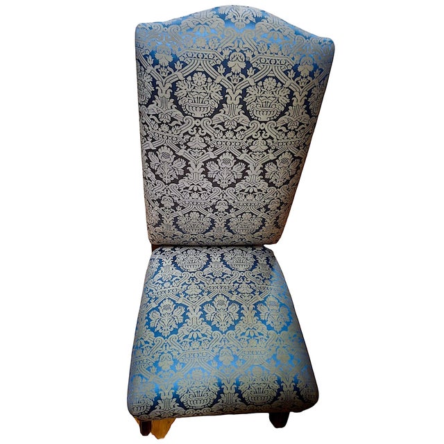 Pair of Louis XIII-style “Os De Mouton” Upholstered Side Chairs For Sale - Image 9 of 11