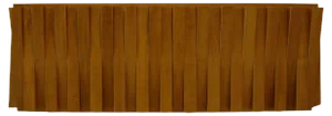 Mid Century Italian Faceted Oakwood and Brass Sideboard by L.A. Studio