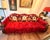 1970s 1970s Singer Furniture Ruby Velvet Sofa With Carved Wood Frame For Sale - Image 5 of 7