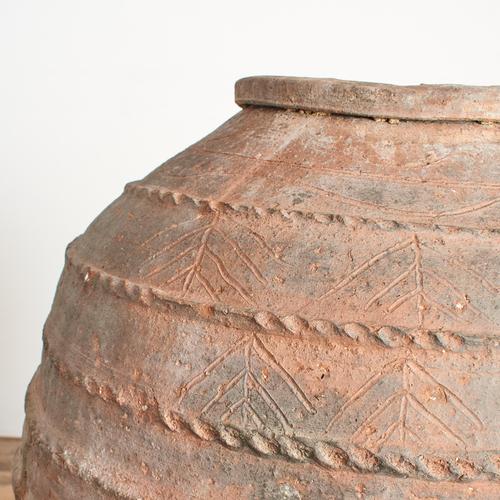 Large Antique Terracotta Olive Jar Urn, 1890s For Sale - Image 5 of 13