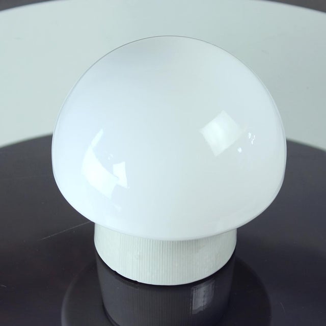Mid-Century Modern Mid-Century Modern Wall Lamp in Ceramic and White Opaline Glass from Elektrosvit, Czechoslovakia, 1960s For Sale - Image 3 of 9
