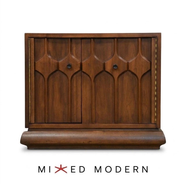Mid Century Modern Walnut Nightstand For Sale - Image 4 of 8