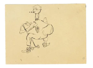 Leo Longanesi - Duck Man - Pen Drawing - 1937