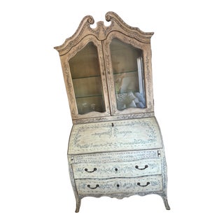 Lexington Furniture Painted Wood Secretary Desk For Sale