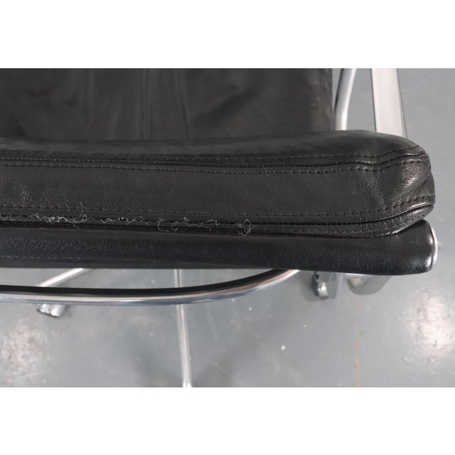 Herman Miller Eames Style Soft Pad Leather Executive Chair For Sale - Image 10 of 16