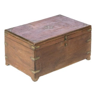 Office Box in Teak For Sale