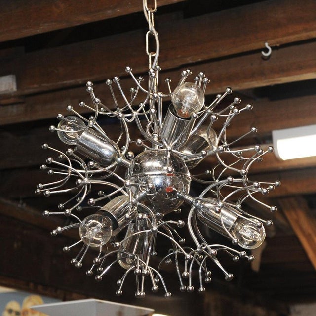 Sputnik Pendant Light from Sciolari, 1960s For Sale - Image 6 of 10