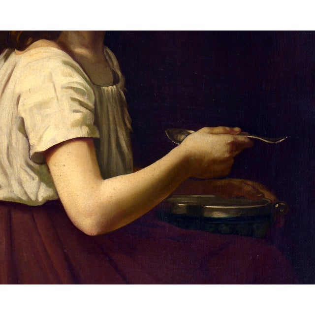 Tommaso Rivoli, Soup, 1990s, Oil Painting on Canvas, Framed For Sale - Image 4 of 11