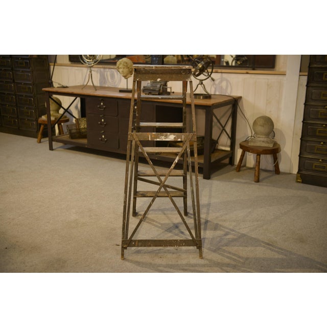 1950s Elm Painter's Stepladder, 1950s For Sale - Image 5 of 6
