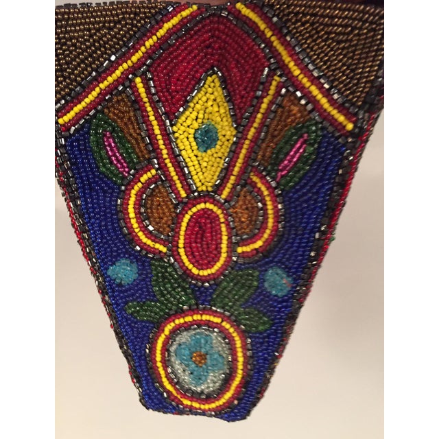Vintage 1930s Black Beaded Clutch Bag