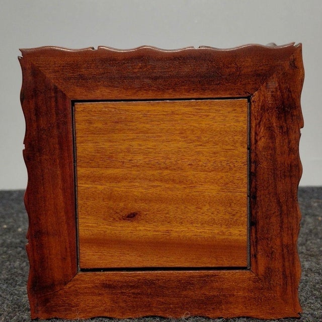 Vintage Chinese Rosewood Display Stand, Carved Openwork Pedestal For Sale - Image 4 of 6