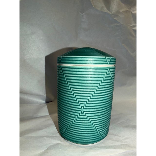 Nichibei Potters, Japanese American Contemporary Lidded Pottery Jar For Sale - Image 9 of 10