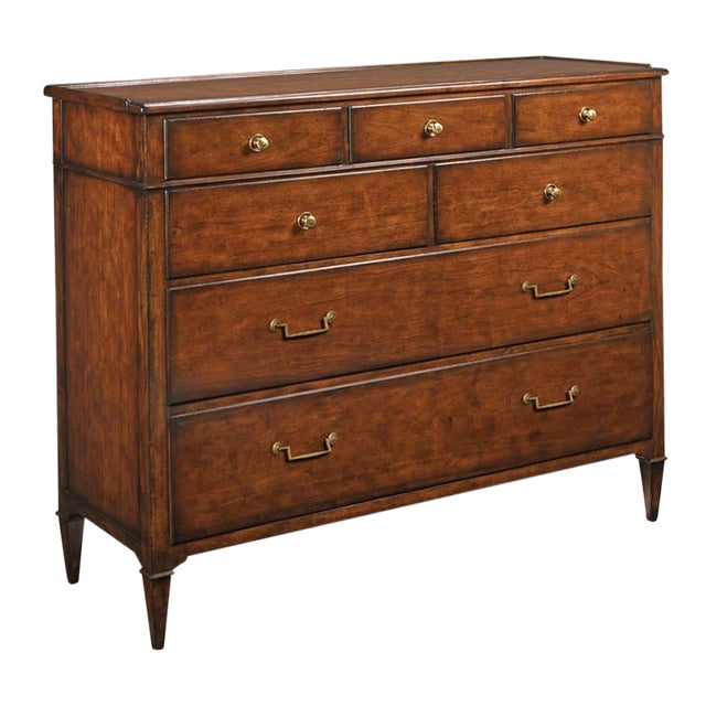 Woodbridge Furniture Marseille Dressing Chest, Bordeaux Finish For Sale