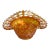 1910s Fenton Marigold Carnival Glass Blackberry Basketweave Bowl For Sale