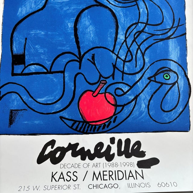 Color Lithograph Corneille Exhibition Poster, 1990s For Sale - Image 4 of 7