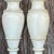 Eggshell Vintage Boho Faux Finished Turned Wood Lamps- a Pair For Sale - Image 8 of 12