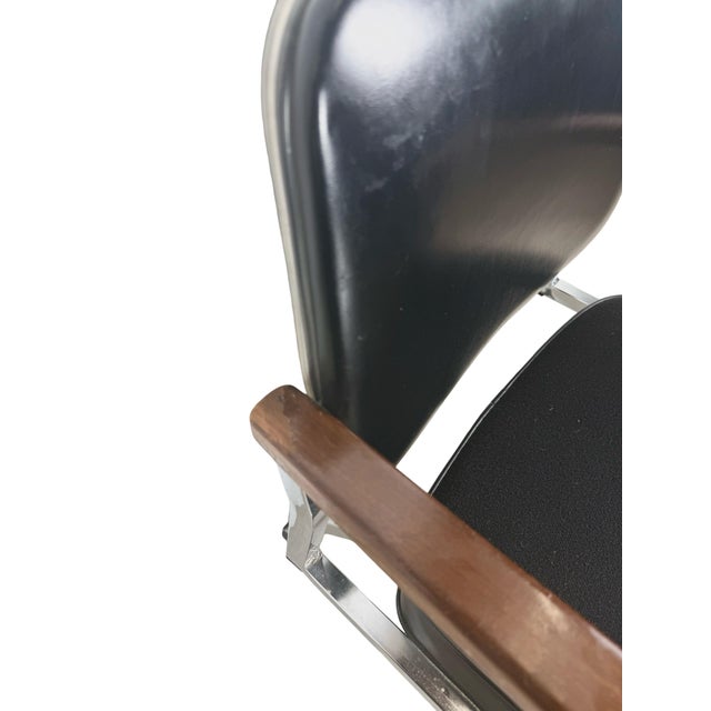 Mid-Century Chrome Swivel Office Chair For Sale - Image 4 of 18