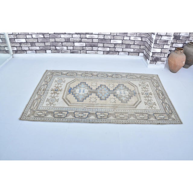 1960s Handmade wool and cotton rug in Turkish Anatolian Carpet, Vintage Area Rug, Turkish Vintage Anatolian Rug, Handmade...