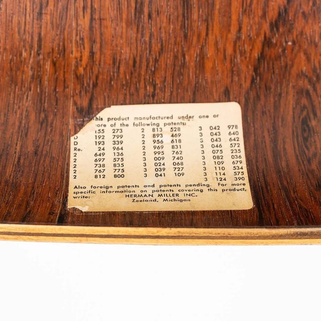 1960s Set of 10 Herman Miller Eames DCM Dining Chairs in Rosewood and Chrome For Sale - Image 11 of 11