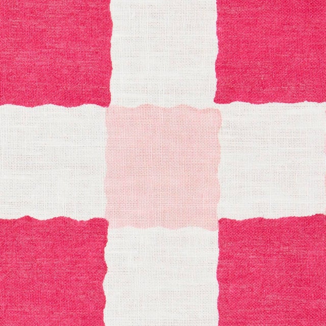 Contemporary SAMPLE - Schumacher x Molly Mahon Chequer Fabric In Pinks For Sale - Image 3 of 4