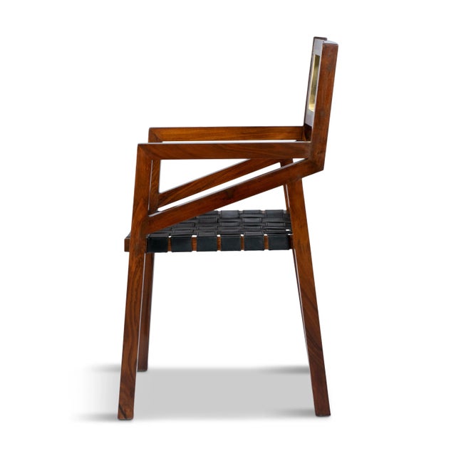 Boston Mills Wintri Contemporary Rosewood Finish Dining Chairs From Boston Mills - Set of 4 For Sale - Image 4 of 11