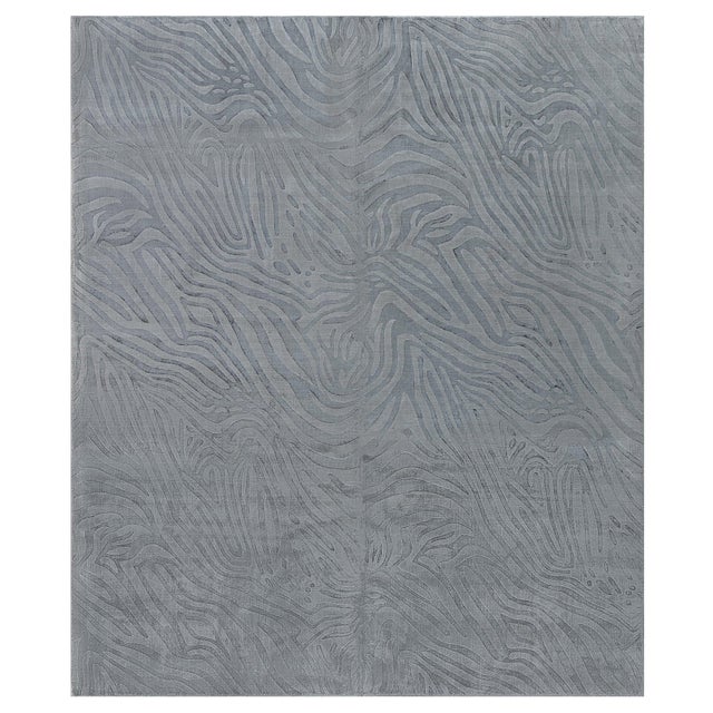 Modern Animal Print-Inspired Banana Silk Rug by Doris Leslie Blau For Sale