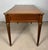 Brass Elegant Early 20th Century Writing Desk With Brass Details and Three Drawers For Sale - Image 8 of 14