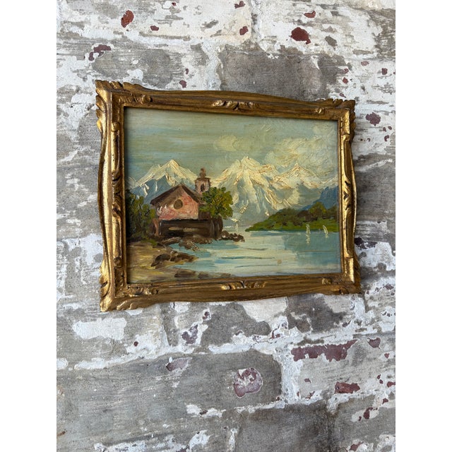 Pair of Vintage Italian Framed Oil Paintings – Sourced in Parma, Italy For Sale - Image 4 of 10