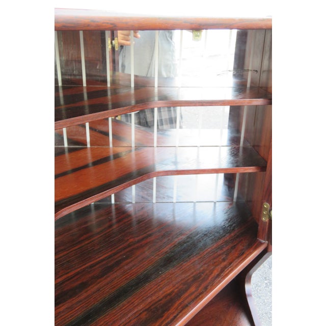 1960s Mid Century Danish Rosewood Corner Cabinet Storage Cupboard 6167 For Sale - Image 11 of 18