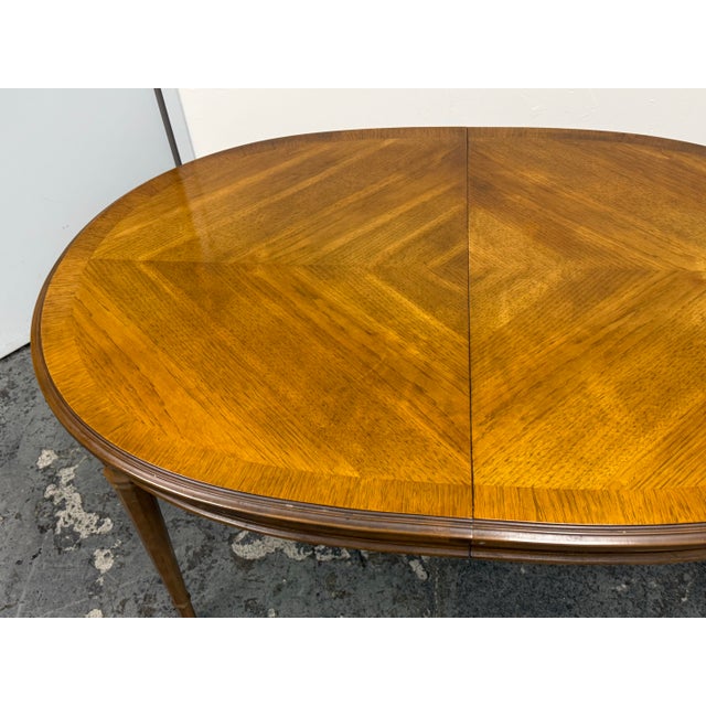 Traditional Drexel Esperanto Extension Dining Table, Mid 20th Century. For Sale - Image 3 of 12