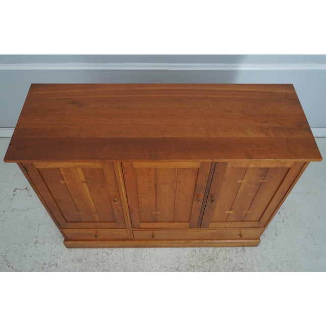 Arts & Crafts Stickley Arts & Crafts Cherry Tv Cabinet For Sale - Image 3 of 18