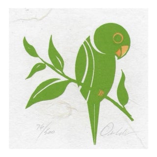 1970s Bird Serigraph by James Omohundro For Sale