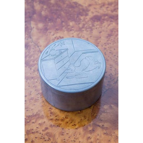Gray Cufflink Box by Sylvia Stave For Sale - Image 8 of 8