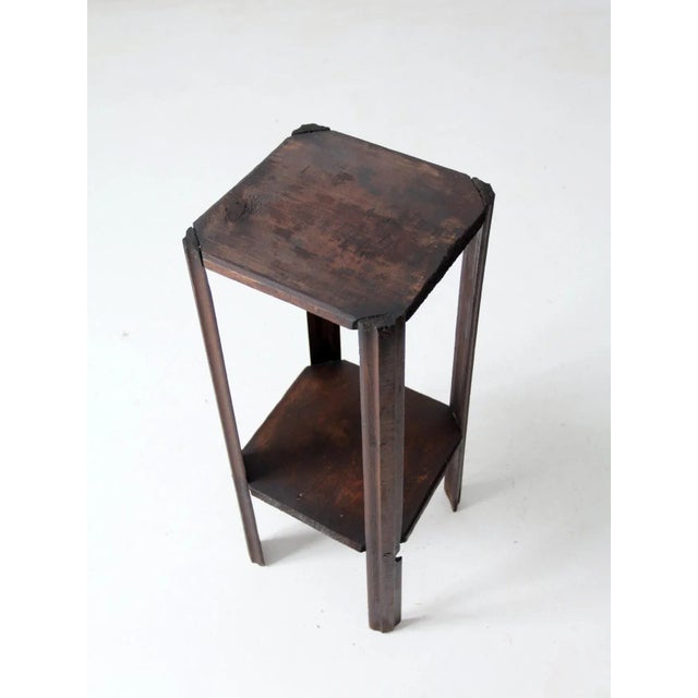 Arts & Crafts End Table Plant Stand For Sale - Image 4 of 11