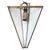 Art Deco Wall Lamp in Opaline Stained-Glass For Sale - Image 4 of 5