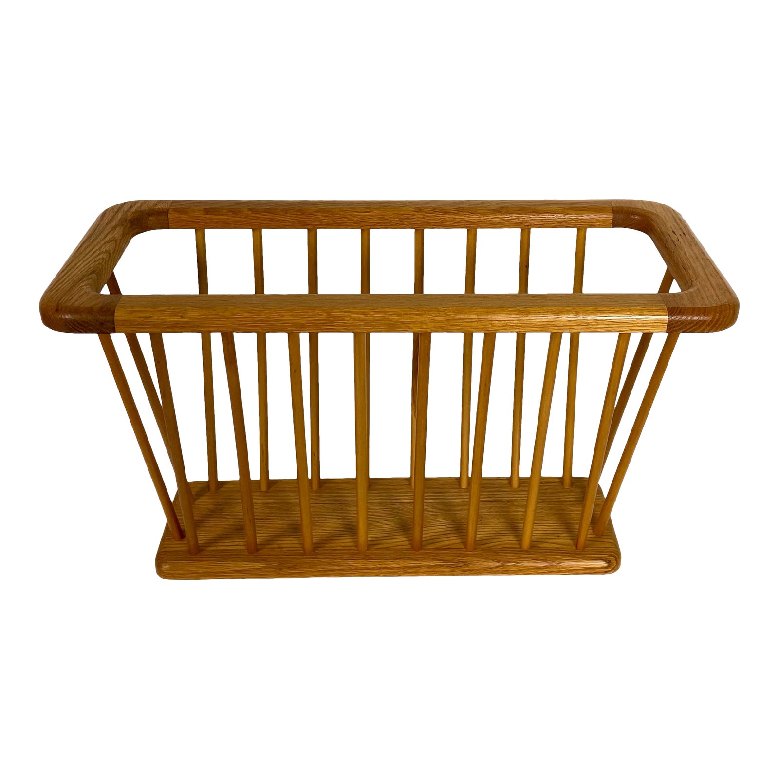 Danish Modern Arthur Umanof-Style Magazine Rack | Chairish