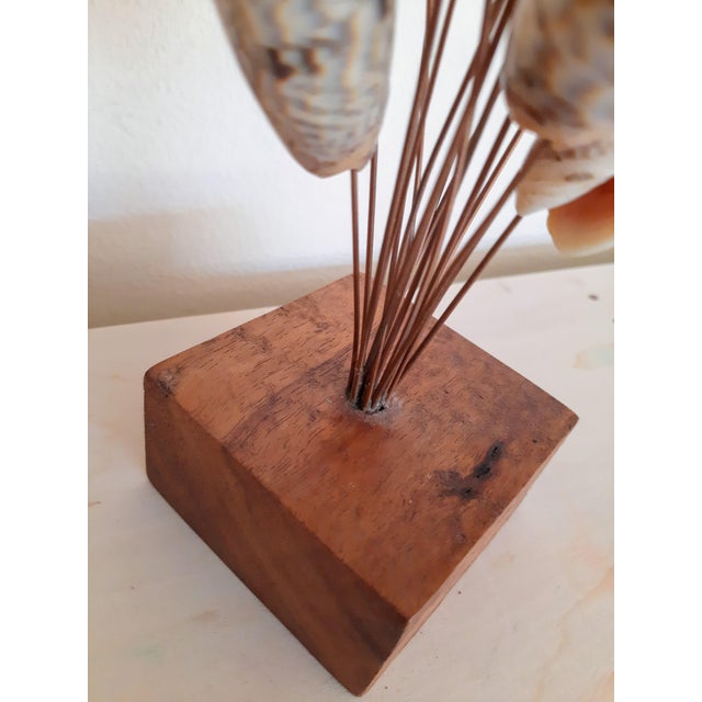 Mid Century Brutalist Shell Seashell Sculpture For Sale - Image 4 of 5