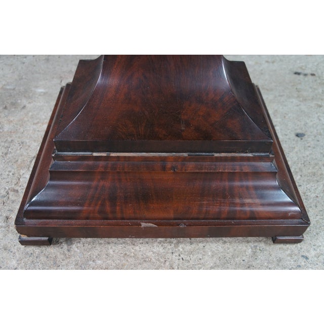 Antique 19th Century American Empire Crotch Mahogany Game Card Console Table For Sale - Image 14 of 15