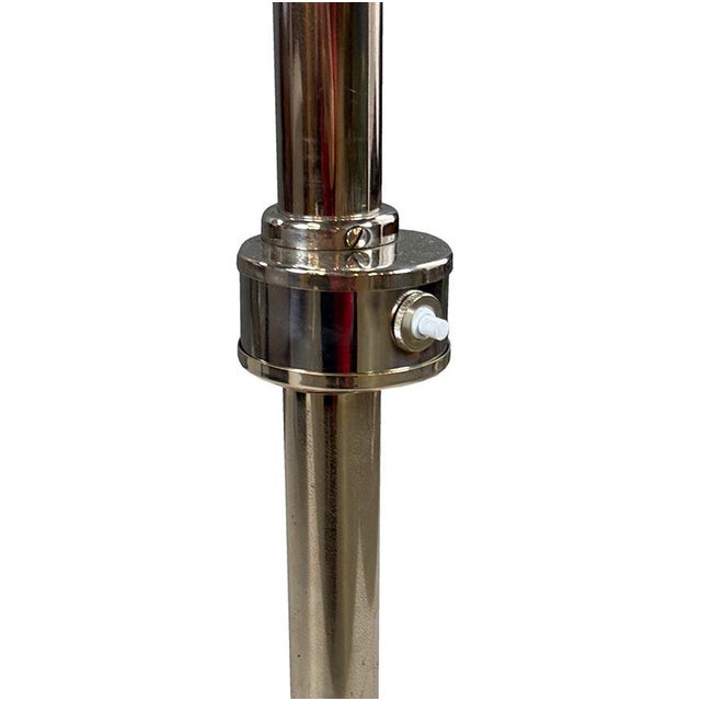 Bauhaus Chrome Plated Floor Lamp, Czechoslovakia, 1930s For Sale - Image 4 of 8