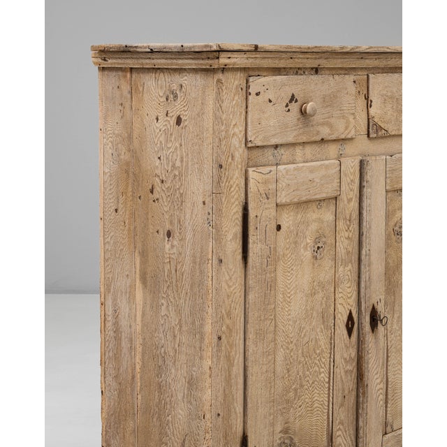 19th Century German Oak Buffet With Two Drawers For Sale - Image 17 of 18